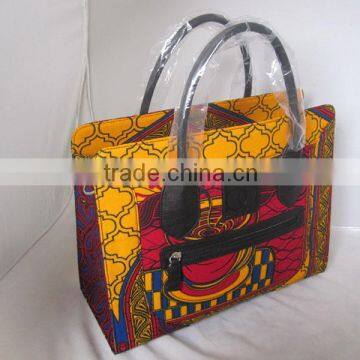 African Ankara Wax Print Fabric Handbags African Handbags Wax Fabric Tote photo-6
