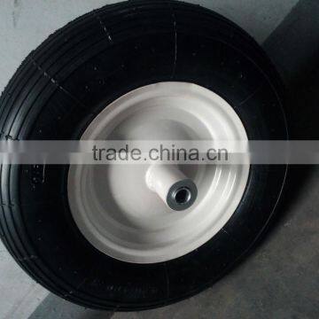 high quality wheelbarrow wheel 4.00-8 wheelbarrow parts qingdao wheel factory