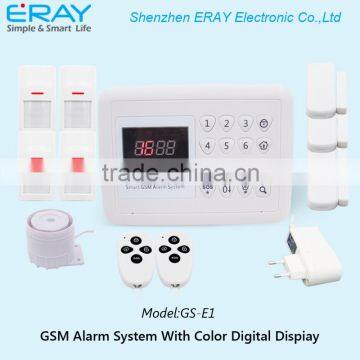 wireless gsm home alarm system with best price smart alarm system(E1)