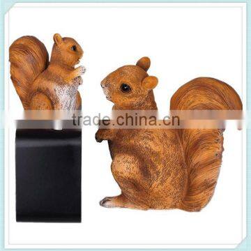 resin squirrel statue hand painted squirrel figure for decoration