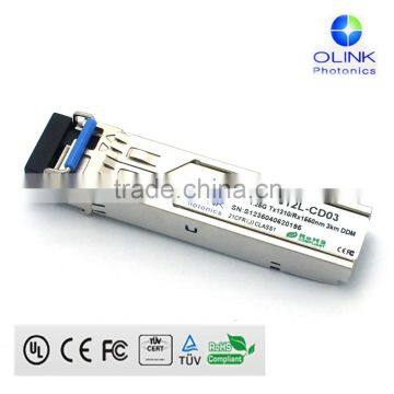 1.25g 1310/1550nm 3km sfp transceiver manufacturers 1.25g bidi sfp