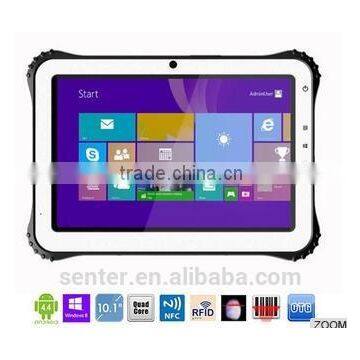 ST935 10" windows10/Android4.4 industrial rugged tablet with Fingerprint reader and barcode scanner