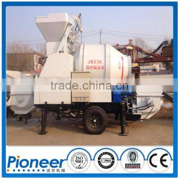 Popular high quality JBT30 popular electric concrete mixer with pump