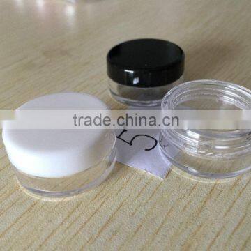High Quality, Empty, Clear, 5 Gram Plastic Pot Jars, Cosmetic Containers, With Lids