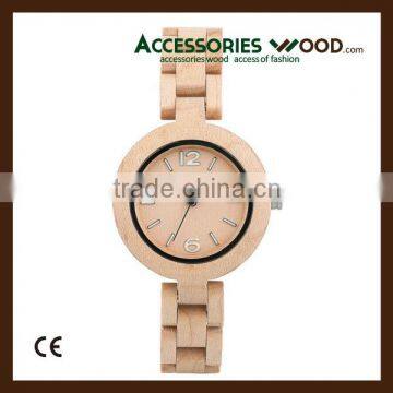 China various wood wooden wrist watch for woman with business brand