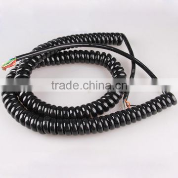 Extended 5M flex pu 5 core coiled cable side length 900mm available