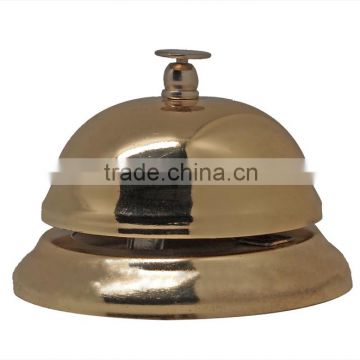 counter bell in gold color for VIP table services ,3.5" diameter (A661)