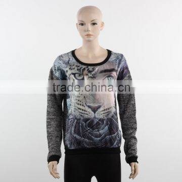 F5W13034 New Fashion Cool Print Pullover Sweatshirt