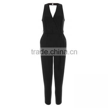 Top Selling Jumpsuit Women 2016 Halter Neck Adult Jumpsuit Fashion New Design