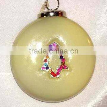 Christmas Glass Hanging Decoration Ornaments