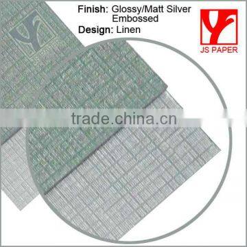 Glossy or Matt Golden Linien Silvery Paper