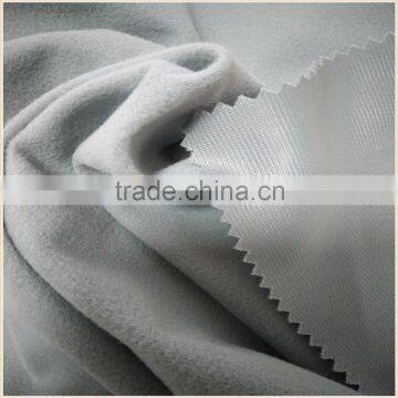 School uniform material super poly /alovba /clinquant flannelette fabrics