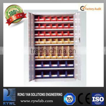 modern design steel cabinet large with plastic boxes