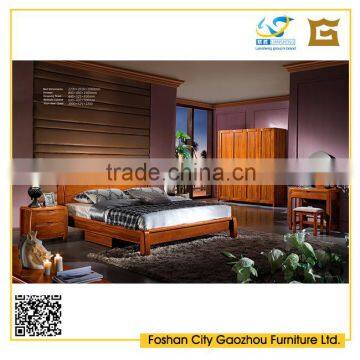 Foshan Liansheng Furniture Wooden Bed Optional Oak,Pine,Rubber wood,Rosewood,Ash