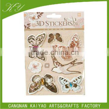 2016 3D Butterfly Sticker Home Decoration Craft Paper Wall Stickers