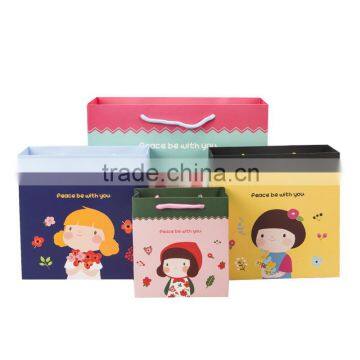 Pandora packaging bag beautiful girl printing paper bag