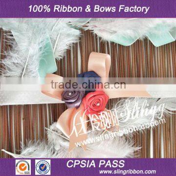 Beautiful Rose Ribbon Flower For Garments Decoration