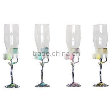 Champagne Glass (Calla and Butterfly Style)