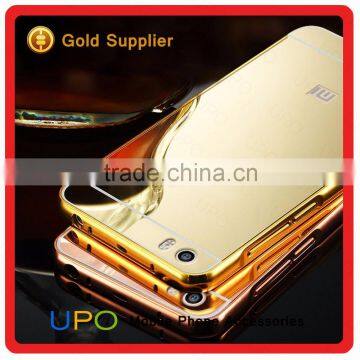 [UPO] New arrival 2 in 1 Shockproof Mirror Phone Case Electroplated PC Plastic Mobile Case for Xiaomi 5