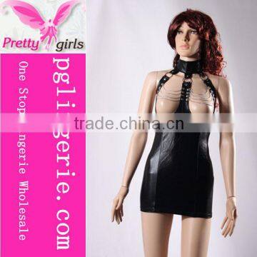 Tight Fashion Black Adult Cheap Sexy Vinyl Clubwear