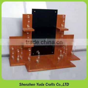 Wooden Watch Display With Acrylic c Ring Holder, Shopping Mall MDF Watch Stand photo-5
