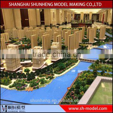 3d maquette model making/custom apartment building scale model making