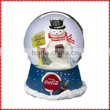 Funny custom resin snowman christmas snow globes sale