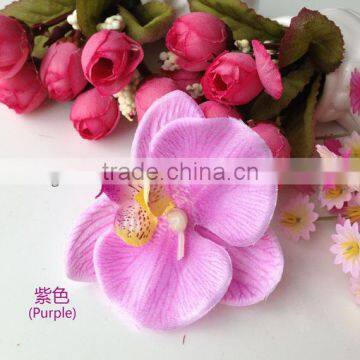 Artificial Lavender Orchid Fabric Flowers Hair Clip and Hair Pin