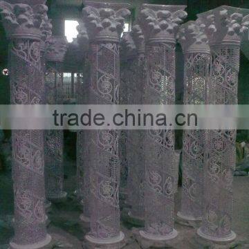 high quality crystal pillar / Roman column for wedding centerpiece