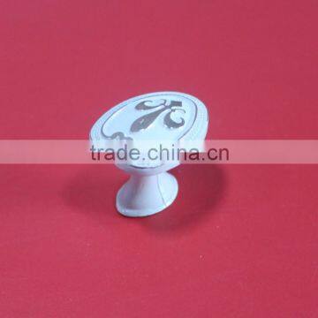 Heart shape Ivory Zinc Alloy Cabinet Knob for Drawer, Dresser, Closet and other furniture knob