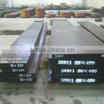 cold work die steel flat bar SKD11, DIN1.2379, D2, BD2, GBCr12Mo1V1