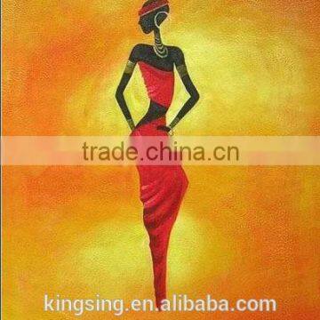 Handmade Beautiful Young Girl Portrait Oil Painting HT 1175 photo-1