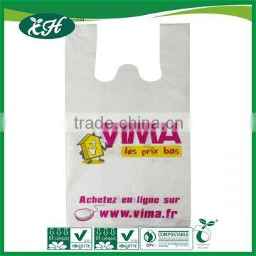 100% EN13432 ASTM D6400 Cornstarch Biodegradable Shopper Bag