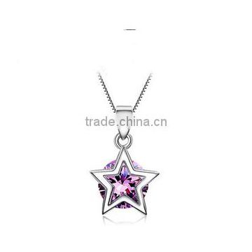 SCI202 star shape sliver teenager girl pendant