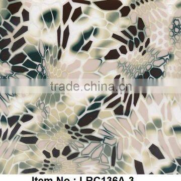 Liquid Image water printing film NO. LRC136A-3 camouflage pattern Hydro graphics film