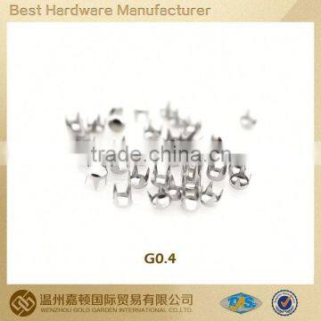 nail claw rivets for garment ,brass decorative claw studs