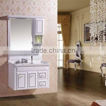 modern wall mounted bathroom vanity cabinet with light