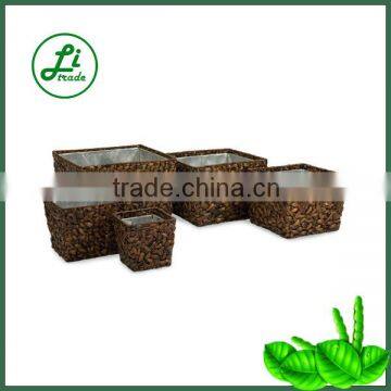 Water hyacinth flower plant pot and planter