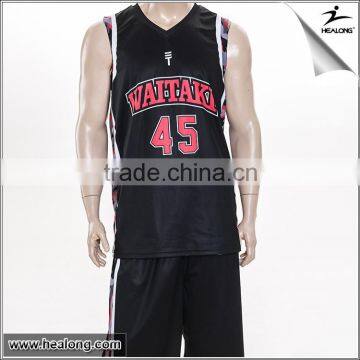 High quality custom cheap sublimation reversible basketball uniforms