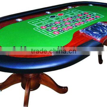 Deluxe good quality baccarat poker table,solid wooden feet