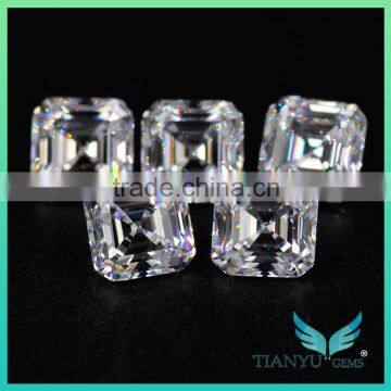 Wholesale12*12mm Big Asscher Cut AAAAA D White American Loose Cubic Zirconia Stones photo-4
