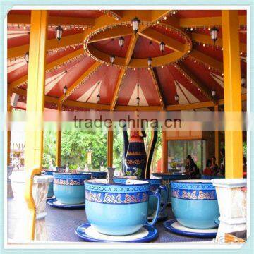 Amusement park rides happy rotary coffee cup rides for sale