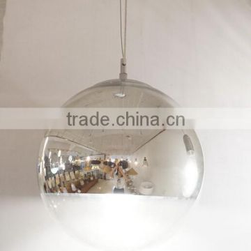 Zhongshan Bright Chromed Glass Ball Pendant Hanging Lights / Lamps