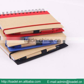 Cheap Bulk Kraft Notebook,recycled Kraft Paper Notebook With Pen photo-4