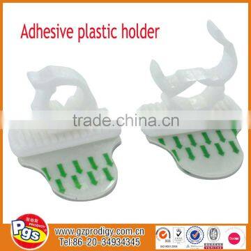 hot selling removable adhesive plastic toothbrush clip holder