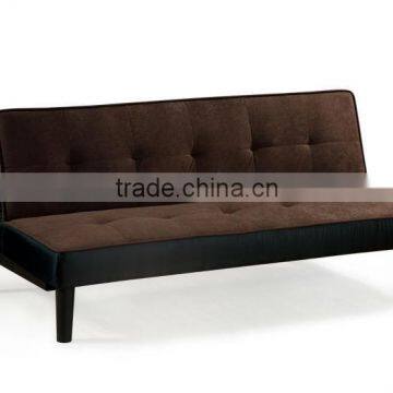 Modern foldable leisure fabric sofa cum bed