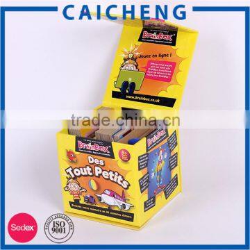 Lid Hinged Base With Extend Flap Rigid Paper Print Box for Play Card photo-4