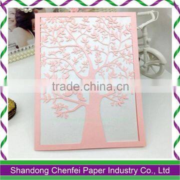 Custom Name Laser Cut Paper Baptism Invitation Card photo-4