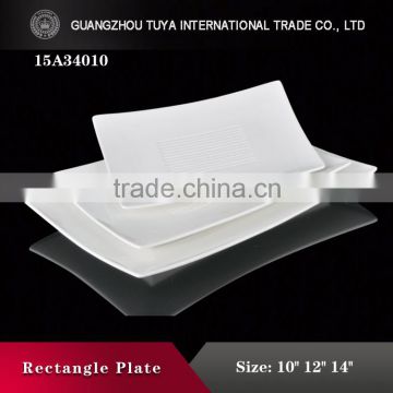 High grade rectangular melamine restaurant dinner plates sale