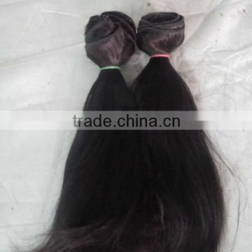 Whole sale full cuticle AAA unprocessed 12 inch Human virgin Indian Straight Hair